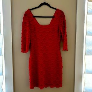 Guess red mini dress size 6